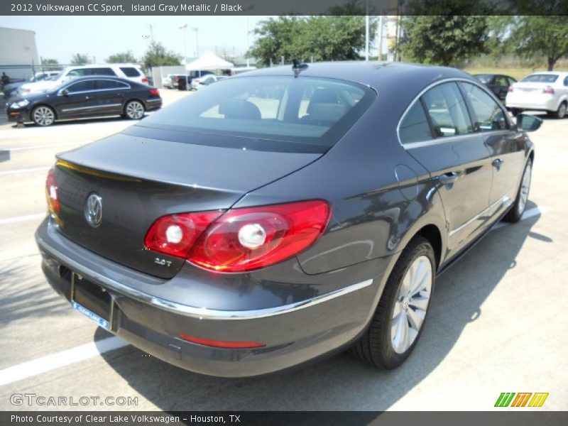 Island Gray Metallic / Black 2012 Volkswagen CC Sport