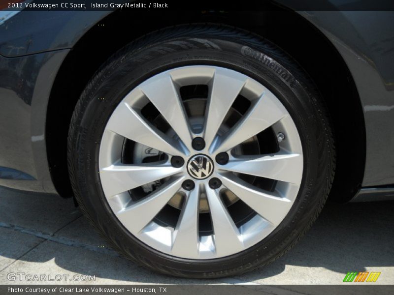 Island Gray Metallic / Black 2012 Volkswagen CC Sport