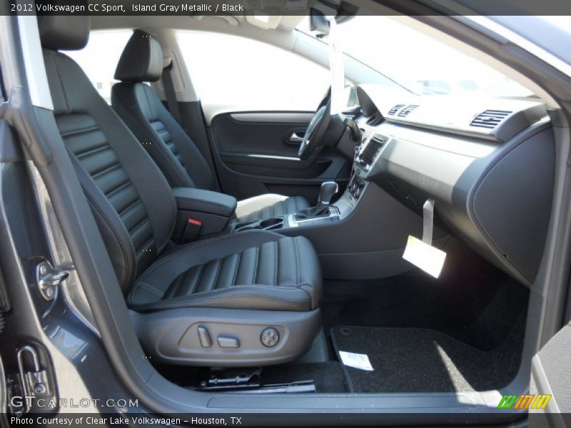 Island Gray Metallic / Black 2012 Volkswagen CC Sport