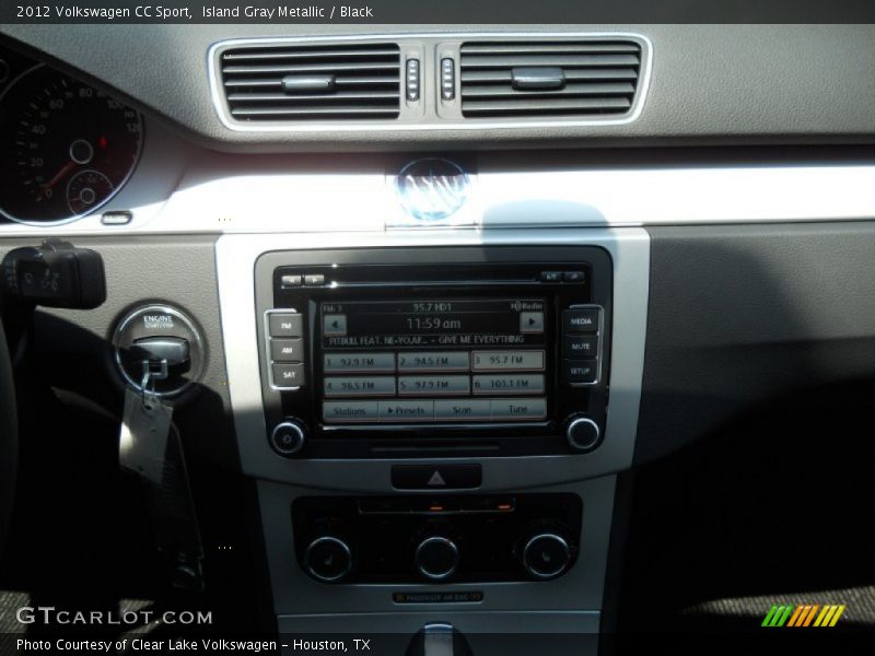 Island Gray Metallic / Black 2012 Volkswagen CC Sport