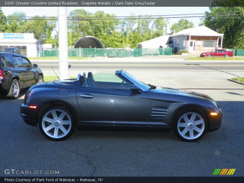 Graphite Metallic / Dark Slate Grey/Cedar 2005 Chrysler Crossfire Limited Roadster