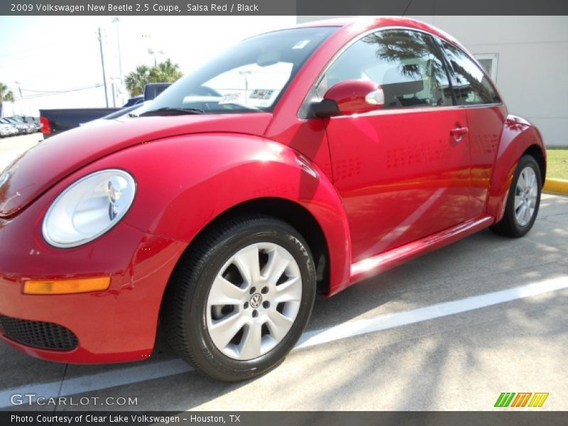 Salsa Red / Black 2009 Volkswagen New Beetle 2.5 Coupe