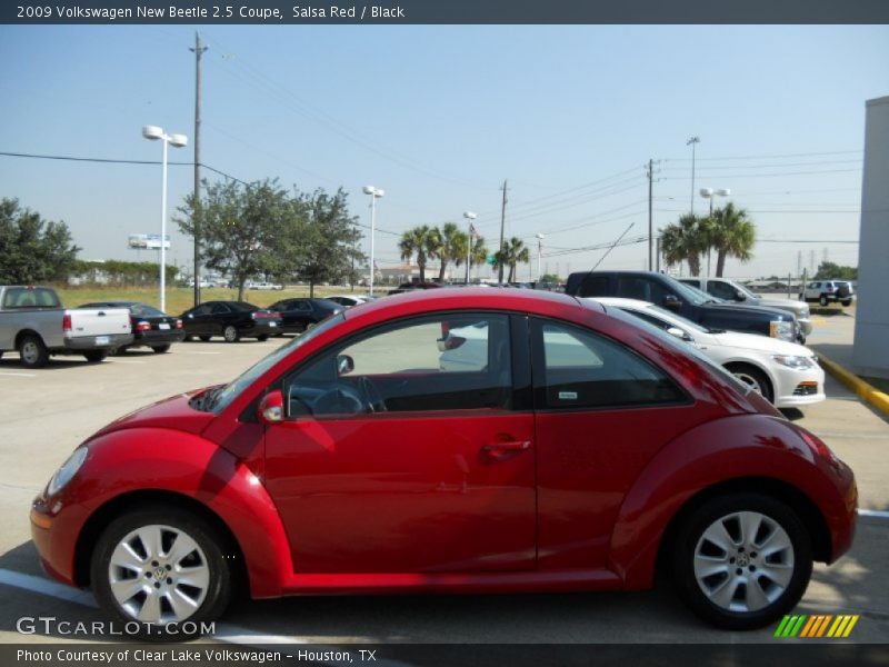 Salsa Red / Black 2009 Volkswagen New Beetle 2.5 Coupe