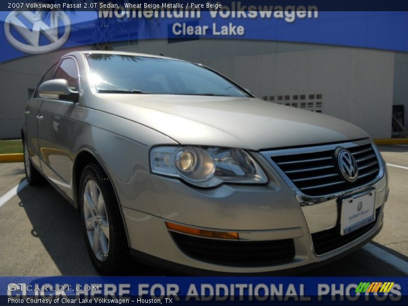 Wheat Beige Metallic / Pure Beige 2007 Volkswagen Passat 2.0T Sedan