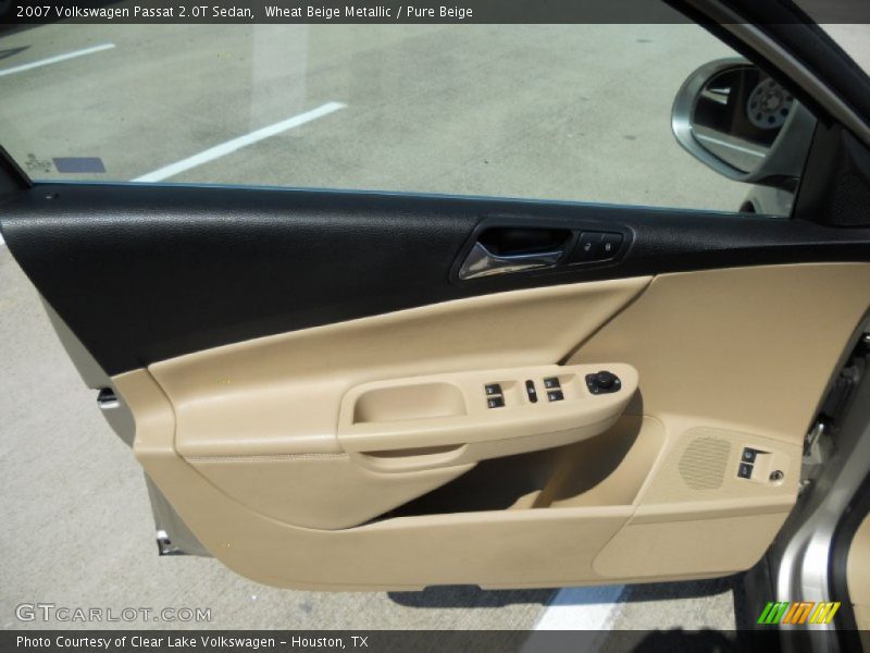Wheat Beige Metallic / Pure Beige 2007 Volkswagen Passat 2.0T Sedan