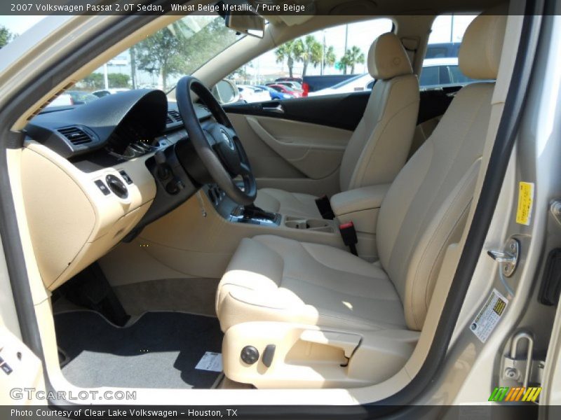 Wheat Beige Metallic / Pure Beige 2007 Volkswagen Passat 2.0T Sedan