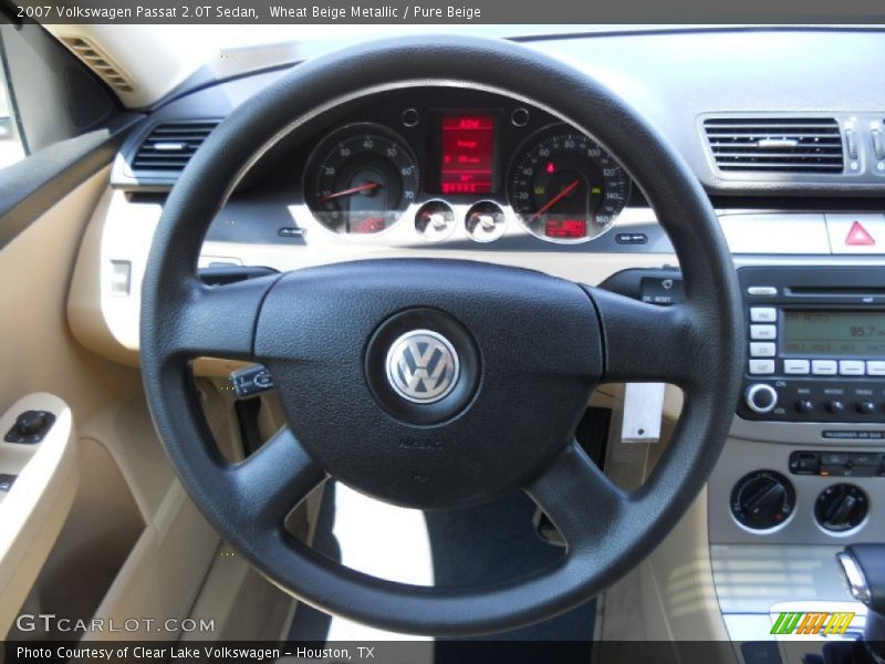 Wheat Beige Metallic / Pure Beige 2007 Volkswagen Passat 2.0T Sedan