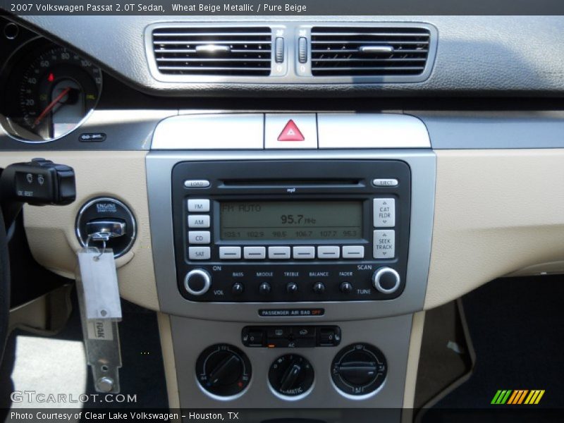 Wheat Beige Metallic / Pure Beige 2007 Volkswagen Passat 2.0T Sedan