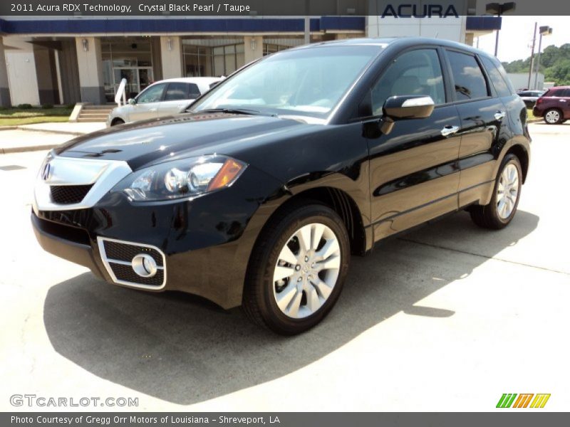 Crystal Black Pearl / Taupe 2011 Acura RDX Technology