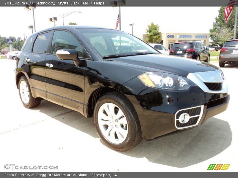 Crystal Black Pearl / Taupe 2011 Acura RDX Technology
