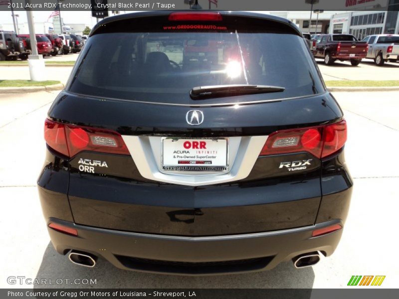 Crystal Black Pearl / Taupe 2011 Acura RDX Technology