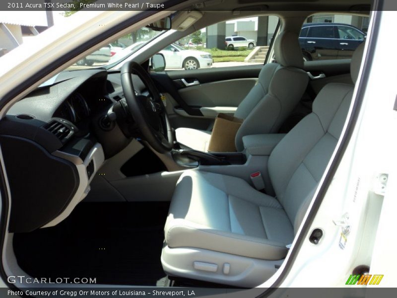 Premium White Pearl / Taupe 2011 Acura TSX Sedan
