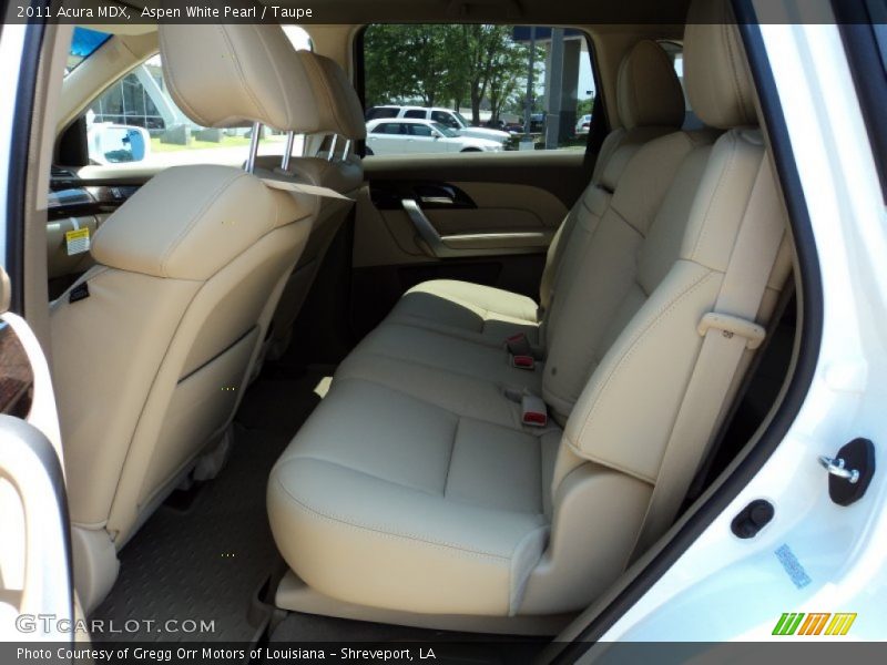 Aspen White Pearl / Taupe 2011 Acura MDX