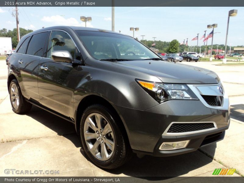 Grigio Metallic / Taupe 2011 Acura MDX Advance