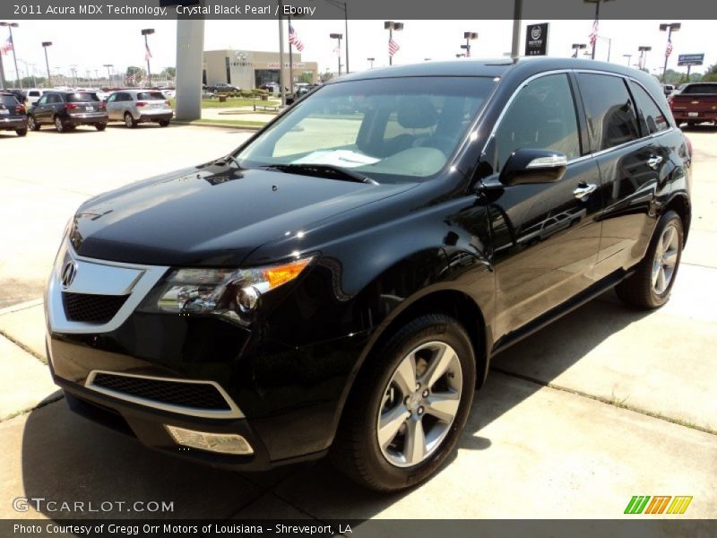 Crystal Black Pearl / Ebony 2011 Acura MDX Technology