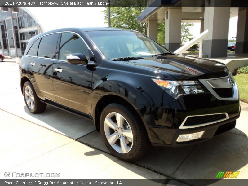 Crystal Black Pearl / Ebony 2011 Acura MDX Technology