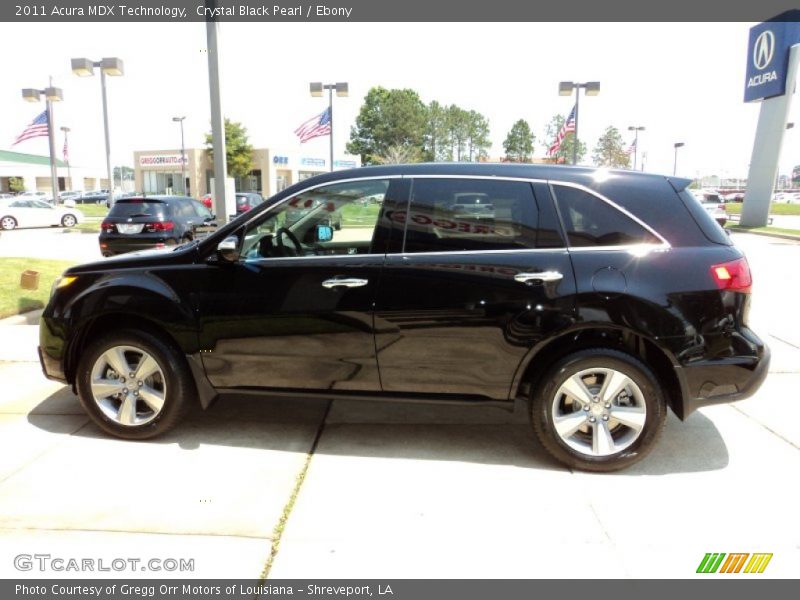 Crystal Black Pearl / Ebony 2011 Acura MDX Technology