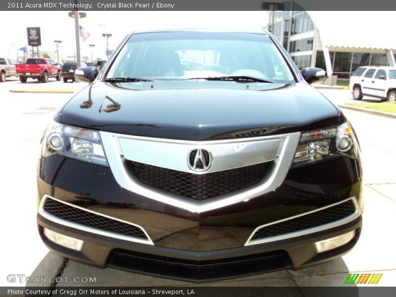 Crystal Black Pearl / Ebony 2011 Acura MDX Technology