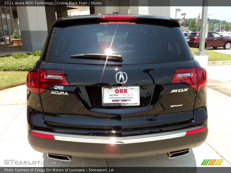 Crystal Black Pearl / Ebony 2011 Acura MDX Technology