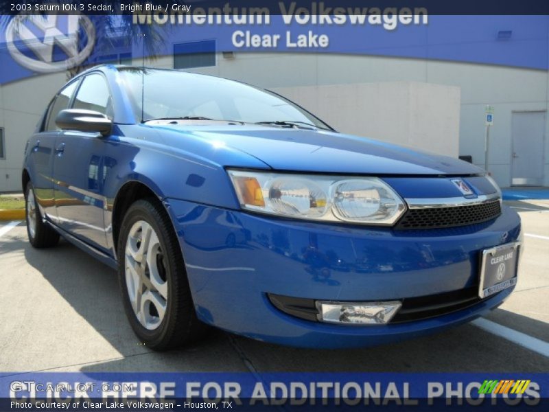 Bright Blue / Gray 2003 Saturn ION 3 Sedan