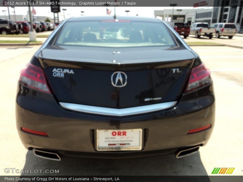 Graphite Luster Metallic / Taupe 2012 Acura TL 3.7 SH-AWD Technology