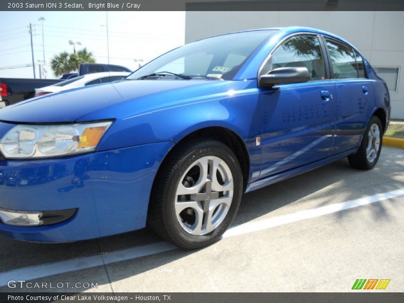 Bright Blue / Gray 2003 Saturn ION 3 Sedan
