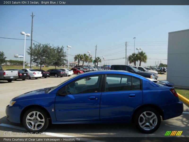 Bright Blue / Gray 2003 Saturn ION 3 Sedan