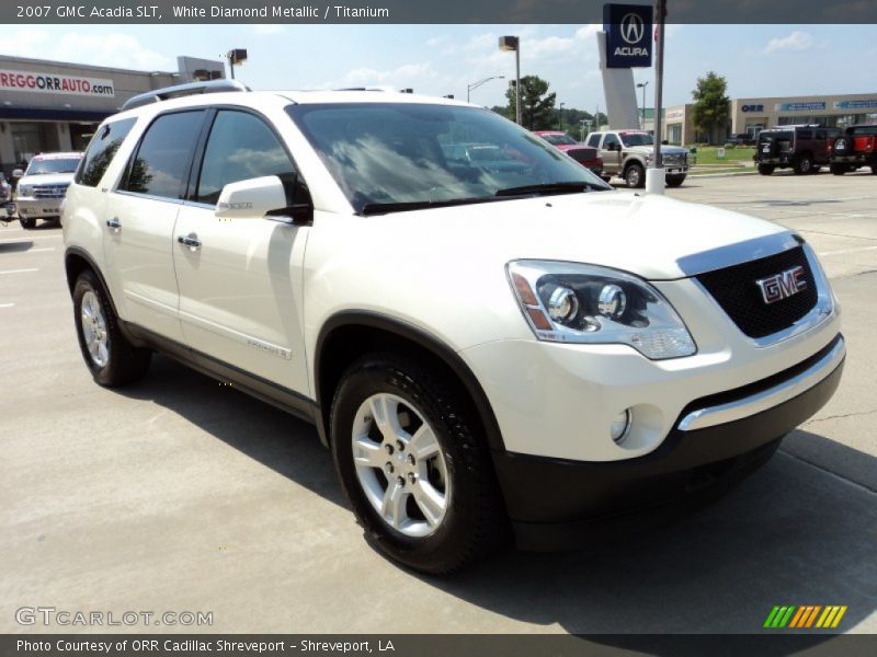 White Diamond Metallic / Titanium 2007 GMC Acadia SLT