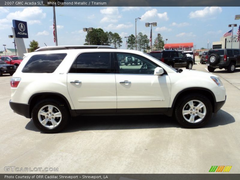 White Diamond Metallic / Titanium 2007 GMC Acadia SLT