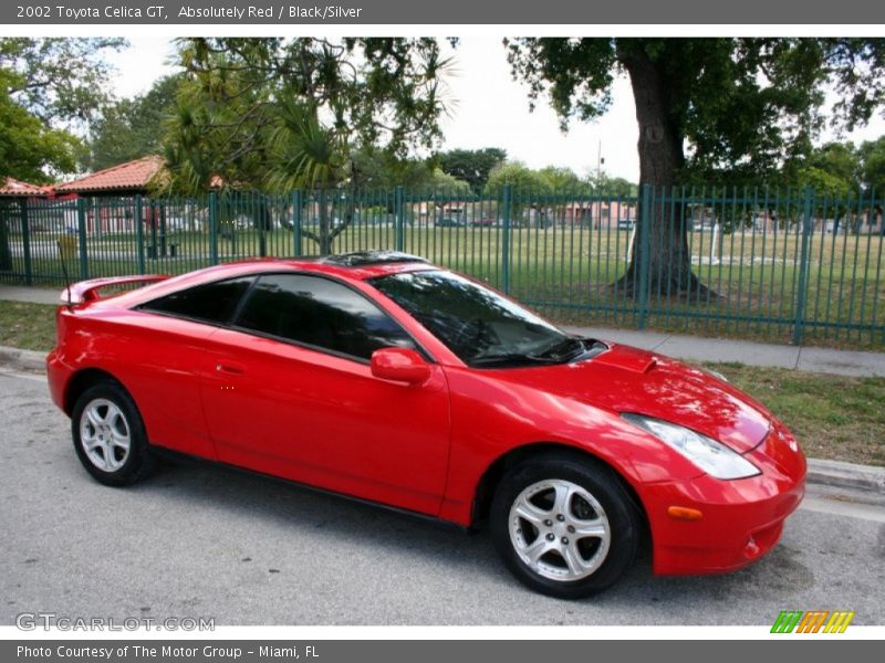 Absolutely Red / Black/Silver 2002 Toyota Celica GT