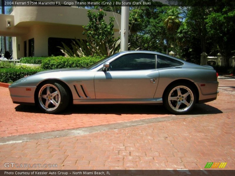 Grigio Titanio Metallic (Grey) / Blu Scuro (Dark Blue) 2004 Ferrari 575M Maranello F1