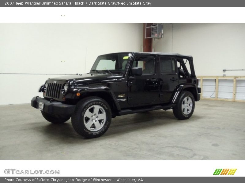 Black / Dark Slate Gray/Medium Slate Gray 2007 Jeep Wrangler Unlimited Sahara