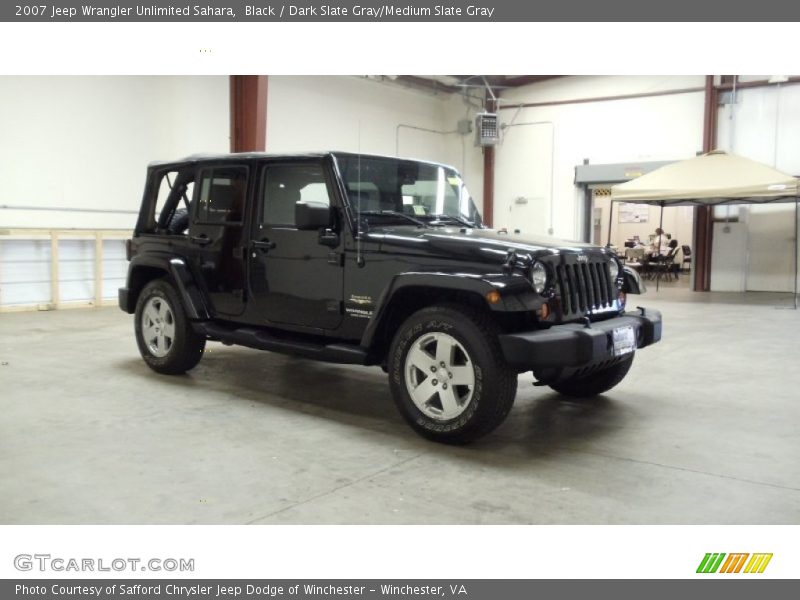 Black / Dark Slate Gray/Medium Slate Gray 2007 Jeep Wrangler Unlimited Sahara