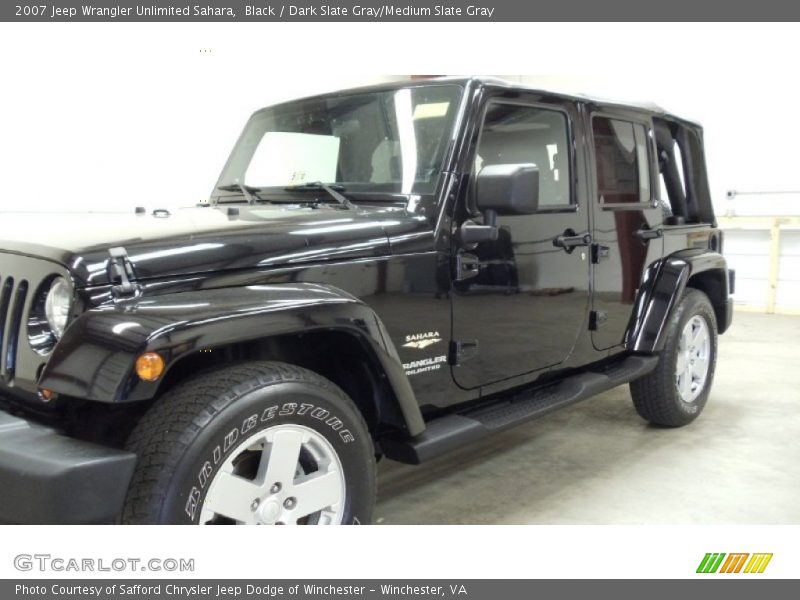 Black / Dark Slate Gray/Medium Slate Gray 2007 Jeep Wrangler Unlimited Sahara