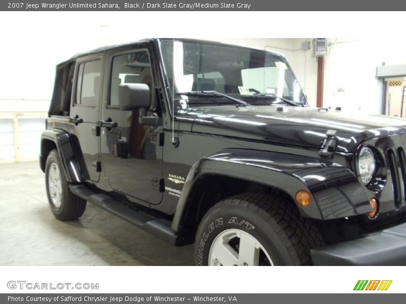 Black / Dark Slate Gray/Medium Slate Gray 2007 Jeep Wrangler Unlimited Sahara