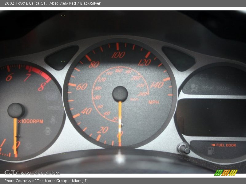 Absolutely Red / Black/Silver 2002 Toyota Celica GT