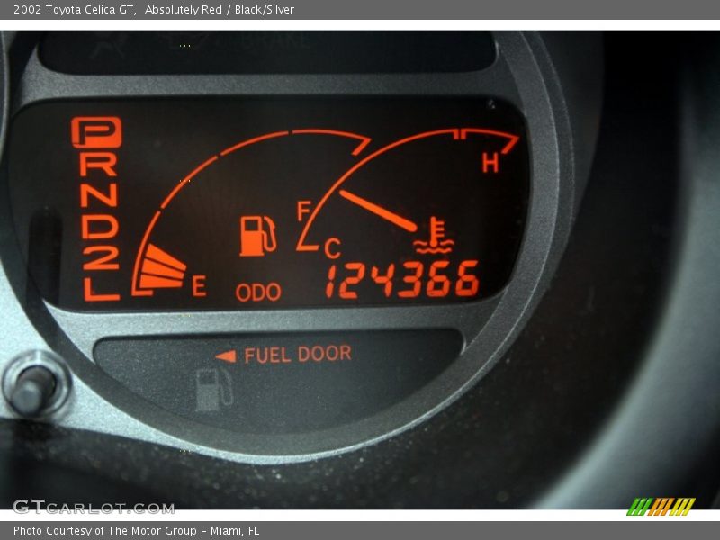 Absolutely Red / Black/Silver 2002 Toyota Celica GT