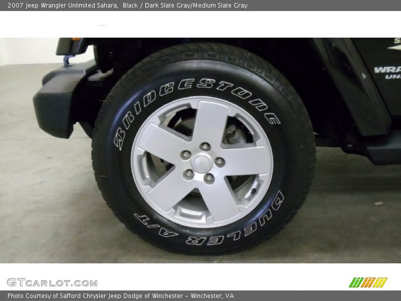 Black / Dark Slate Gray/Medium Slate Gray 2007 Jeep Wrangler Unlimited Sahara