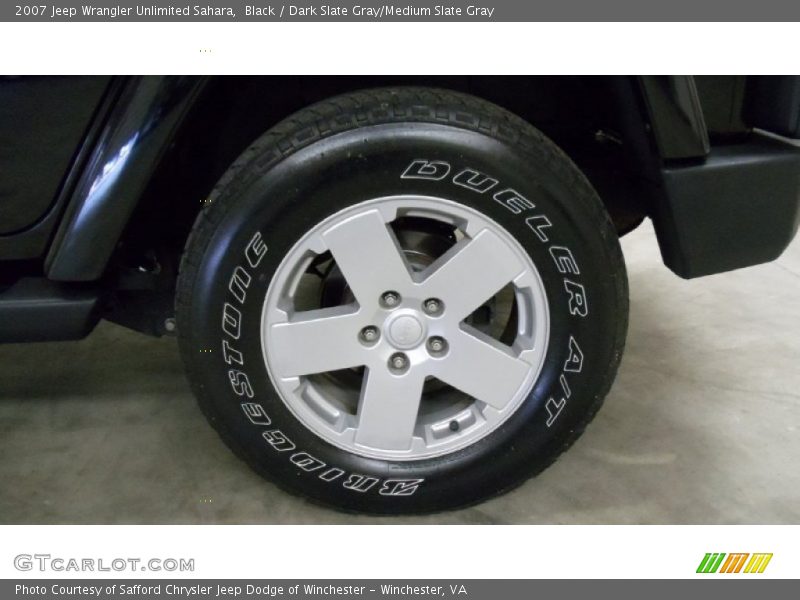 Black / Dark Slate Gray/Medium Slate Gray 2007 Jeep Wrangler Unlimited Sahara