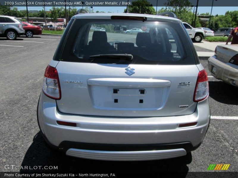 Quicksilver Metallic / Black 2009 Suzuki SX4 Crossover Technology AWD