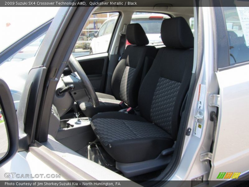 Quicksilver Metallic / Black 2009 Suzuki SX4 Crossover Technology AWD