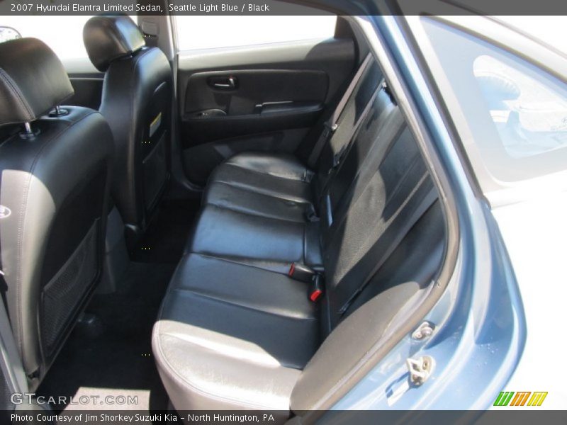 Seattle Light Blue / Black 2007 Hyundai Elantra Limited Sedan