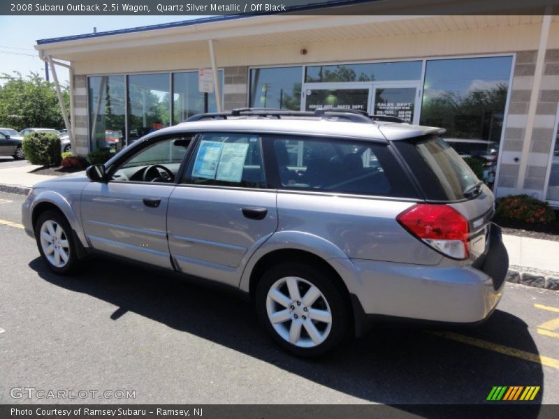 Quartz Silver Metallic / Off Black 2008 Subaru Outback 2.5i Wagon