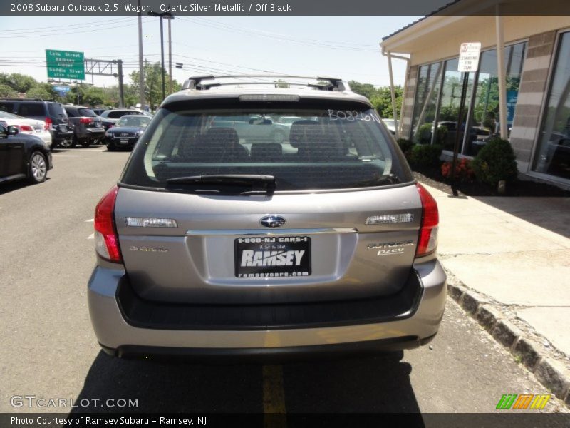 Quartz Silver Metallic / Off Black 2008 Subaru Outback 2.5i Wagon