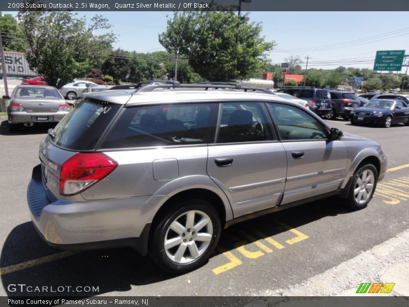 Quartz Silver Metallic / Off Black 2008 Subaru Outback 2.5i Wagon