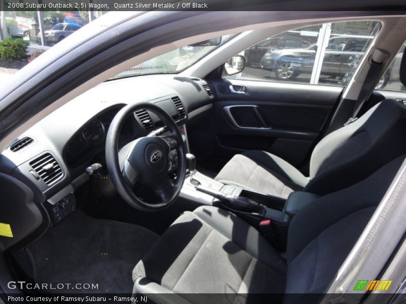 Quartz Silver Metallic / Off Black 2008 Subaru Outback 2.5i Wagon