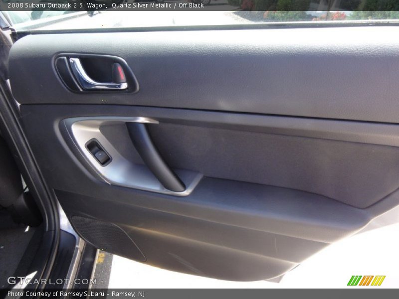 Quartz Silver Metallic / Off Black 2008 Subaru Outback 2.5i Wagon