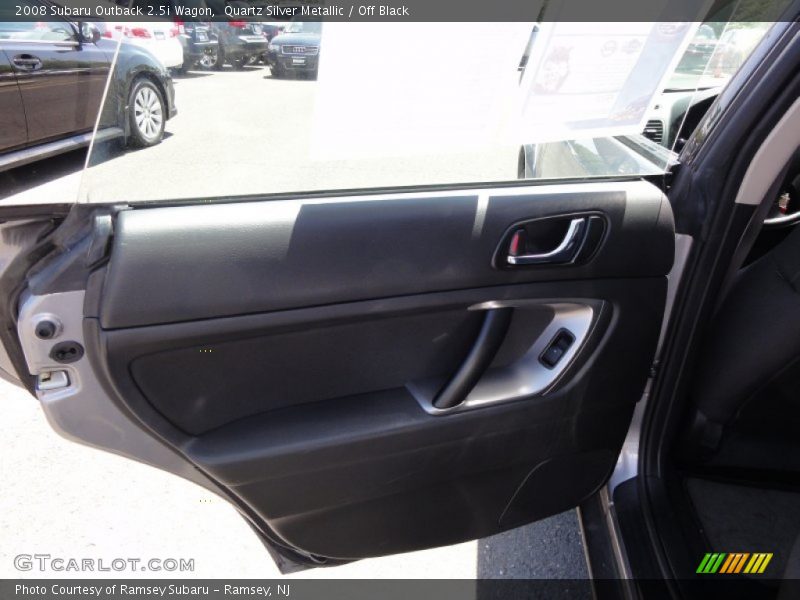Quartz Silver Metallic / Off Black 2008 Subaru Outback 2.5i Wagon