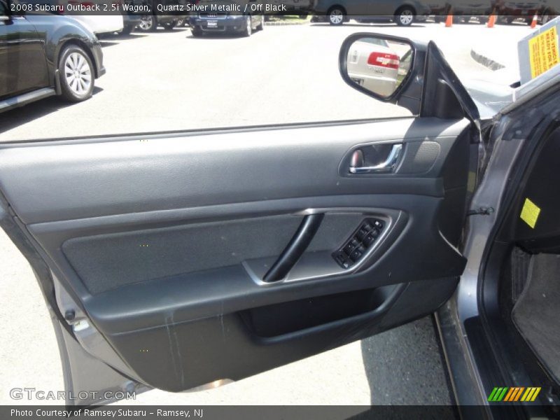 Quartz Silver Metallic / Off Black 2008 Subaru Outback 2.5i Wagon