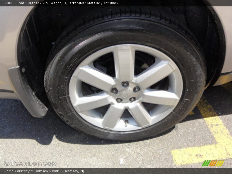 Quartz Silver Metallic / Off Black 2008 Subaru Outback 2.5i Wagon